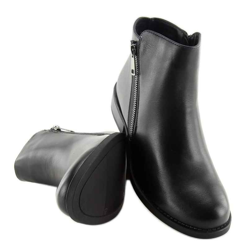 Schwarze Chelsea-Boots für Damen 7352-PA Schwarz 1