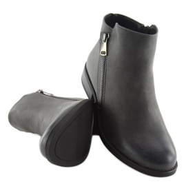 Graue Chelsea Boots für Damen 7352-PA Grau 1