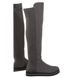Grau Überstiefel für Damen A-177 grau 2