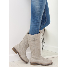 Holzstiefel beige GD-WL-07 Beige grau 1