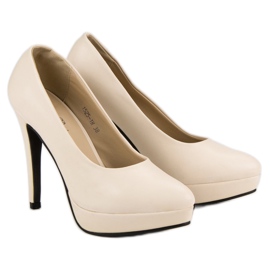 J. Star Sexy High Heels auf dem Plateau braun 1