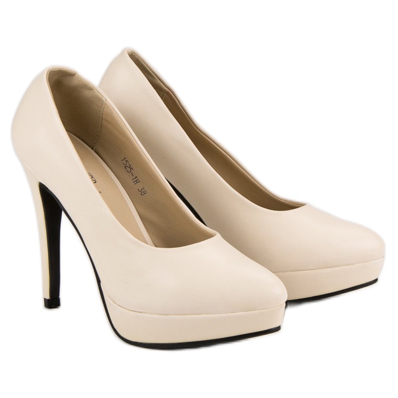 J. Star Sexy High Heels auf dem Plateau braun 1