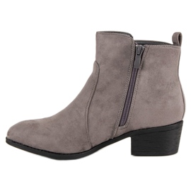 Nio Nio Graue Stiefeletten mit Kristallen 1