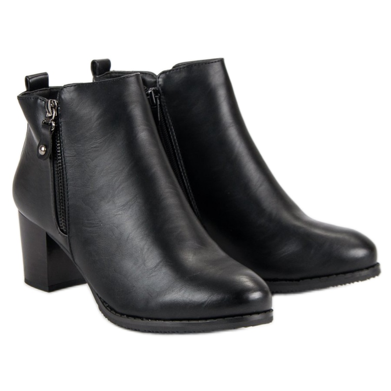 J. Star Klassisch elegante Stiefel schwarz 1