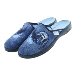 Befado Kinderschuhe Hausschuhe 707Y396 marineblau blau 3