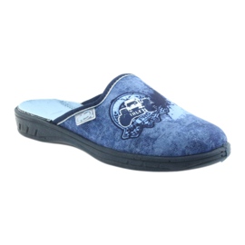 Befado Kinderschuhe Hausschuhe 707Y396 marineblau blau 1