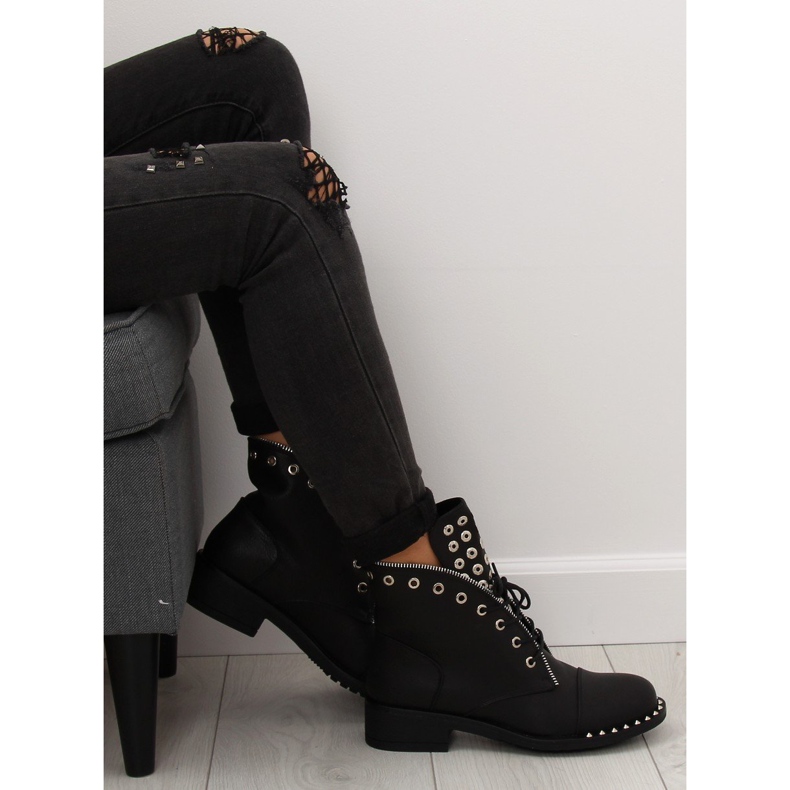 Arbeiter mit Nieten schwarz BH132-KB schwarz 2