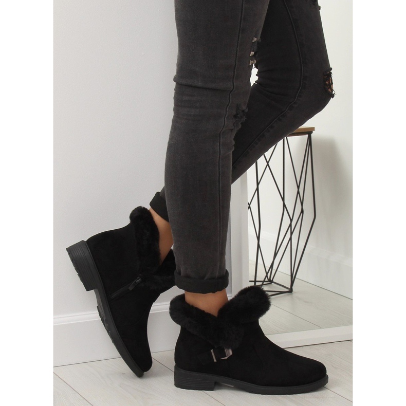 Schwarze Damenstiefel SJ1821-1 Schwarz 1