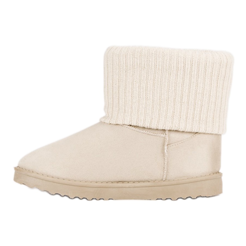 Schneestiefel aus Wildleder braun 1