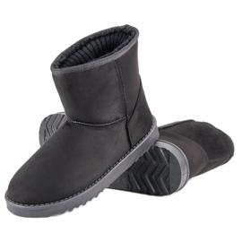 Schneestiefel aus Wildleder schwarz 2