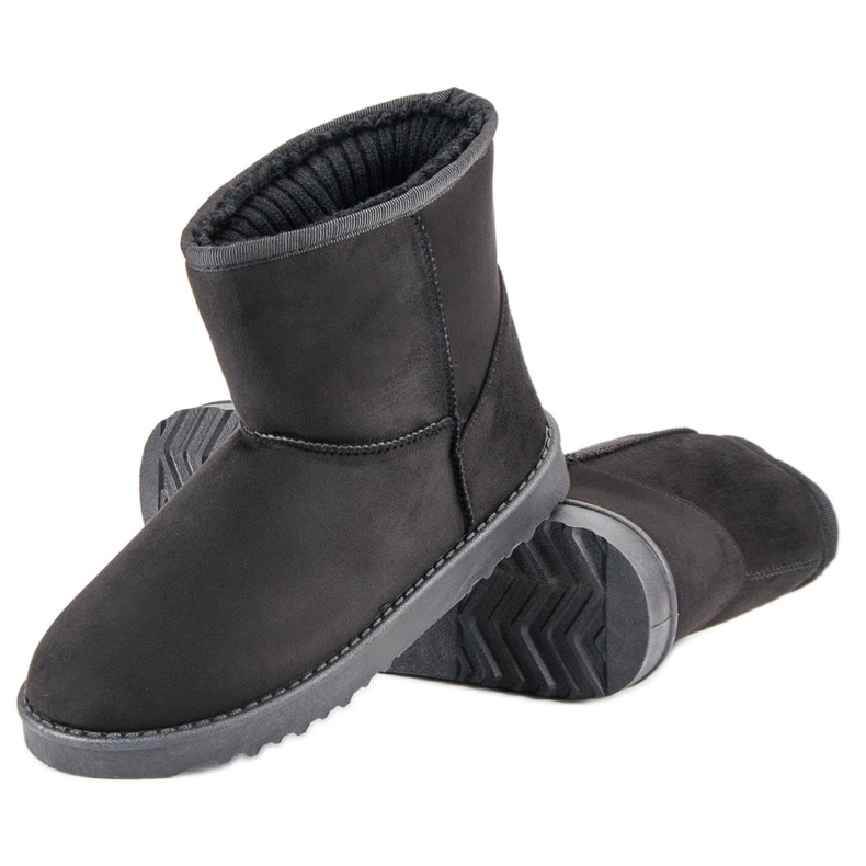 Schneestiefel aus Wildleder schwarz 2