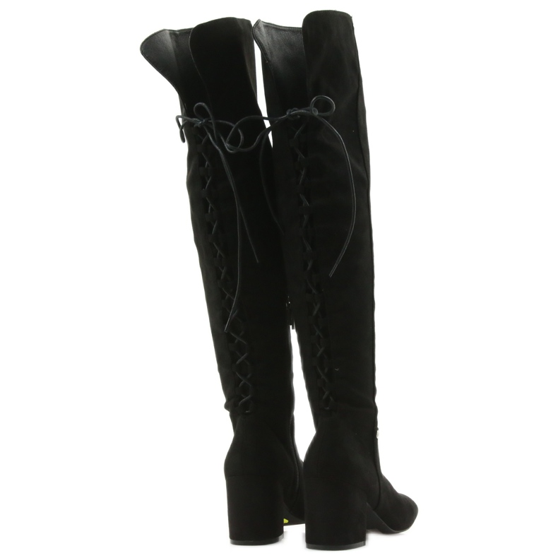 Schwarze Stiefel mit Absatz Schwarz Big Star 274517 3