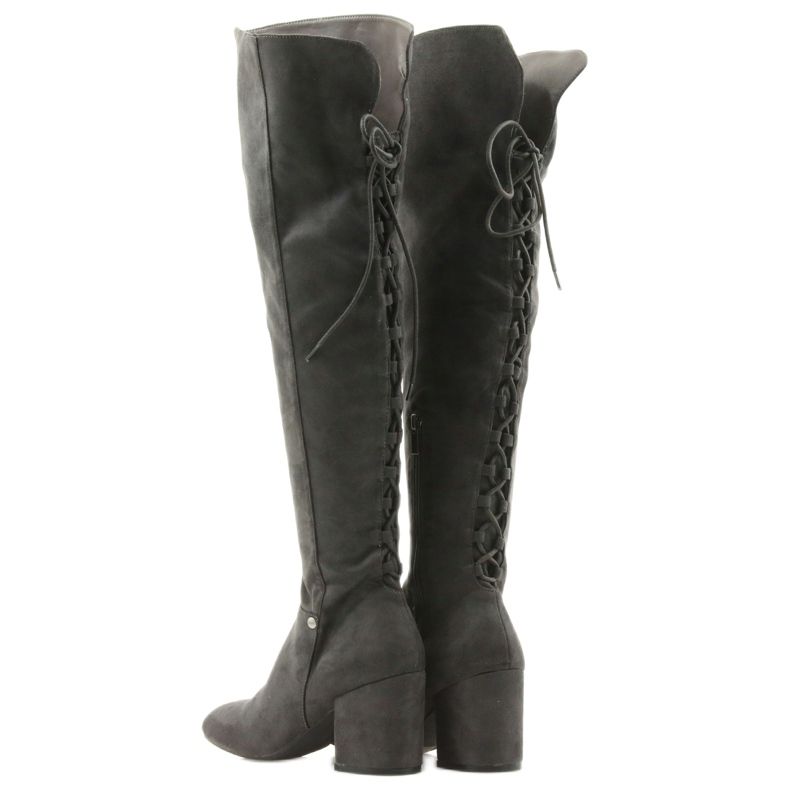 Graue Stiefel mit Absatz Grau Big Star 274519 3
