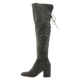 Graue Stiefel mit Absatz Grau Big Star 274519 2