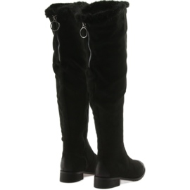 M.Daszyński Stiefel mit Dose schwarz 1602 3