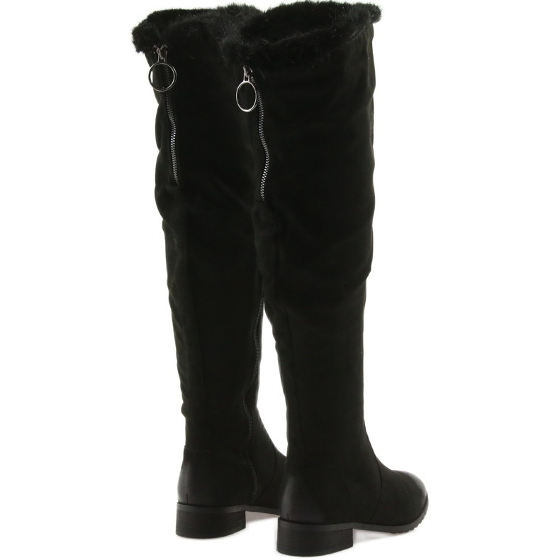 M.Daszyński Stiefel mit Dose schwarz 1602 3