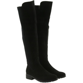 Schwarze Stiefel mit Socke Filippo 3