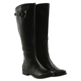 M.Daszyński Stiefel Offiziere Daszyński SA131 schwarz 4