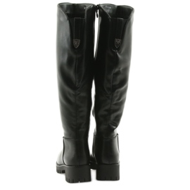 M.Daszyński Stiefel mit dickem Boden Daszyński MR1813 schwarz 3