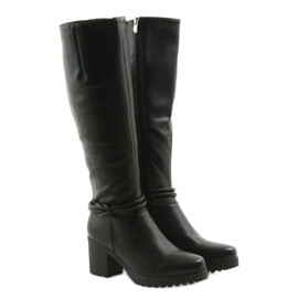 Schwarze FILIPPO 476 Stiefel am Pfosten 4