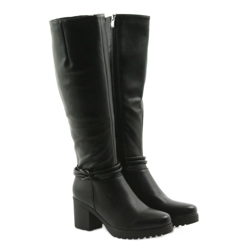 Schwarze FILIPPO 476 Stiefel am Pfosten 4