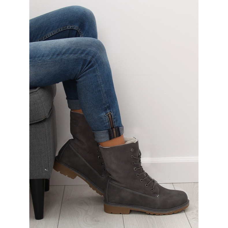 Holzstiefel workery grau 1123-PA Grau 1