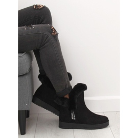 Warme schwarze Schneestiefel MZ-75 Black 1