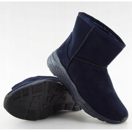 Marineblaue Schneestiefel für Damen D009 Blue 2