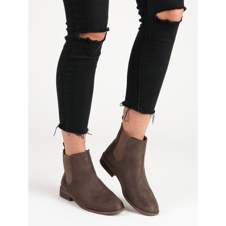 Via Giulia  Chelsea-Stiefel aus Wildleder braun 1