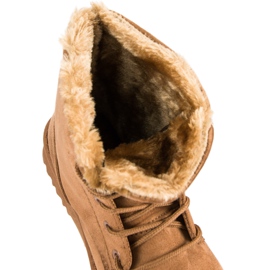 Forever Folie Warme Wildlederstiefel braun 1