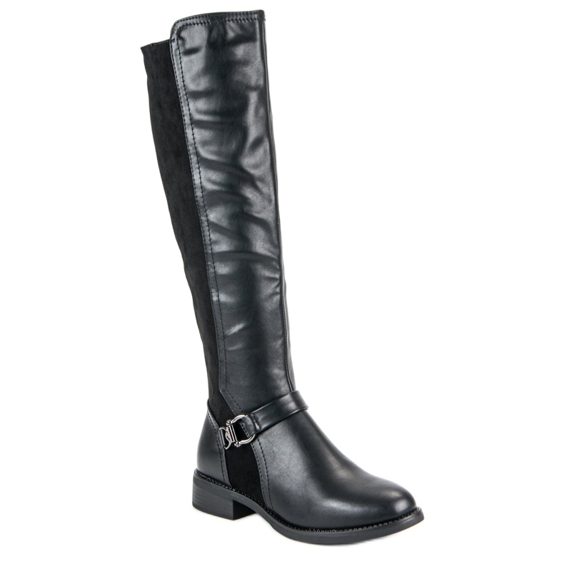 Super Mode Stylische Reitstiefel schwarz 1