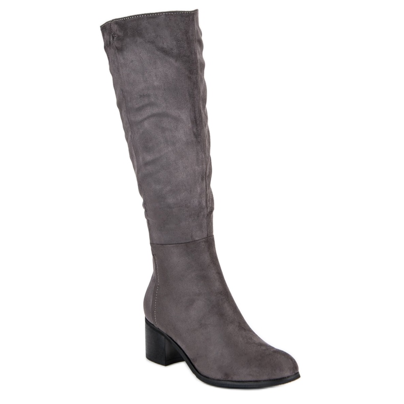 Super Mode Bequeme graue Stiefel 1