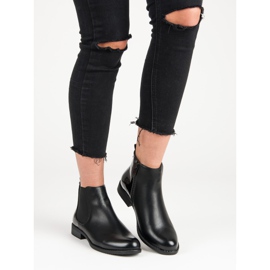 J. Star Klassische Chelsea-Stiefel schwarz 1