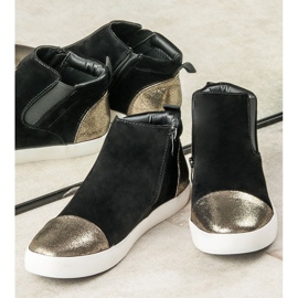 J. Star Elegante Sneaker für Damen schwarz gelb 2