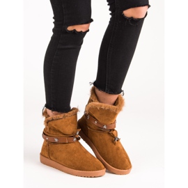 Dekoriertes Mukluki braun 1