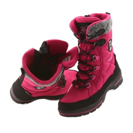 American Club Schneestiefel mit amerikanischer 801SB rosa Membran schwarz grau 4