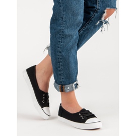 J. Star Schwarze Turnschuhe 2