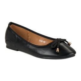 Schwarze Ballerina mit Schleife 1