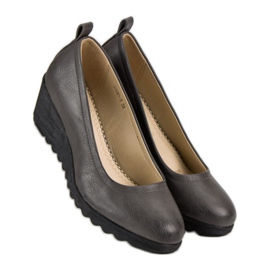 J. Star Graue Keilpumps 2