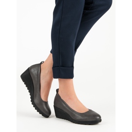 J. Star Graue Keilpumps 1