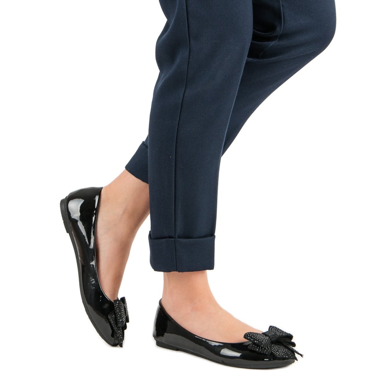 Comer Ballerina mit Schleife schwarz 1