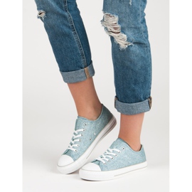 Glitzer-Turnschuhe blau 1