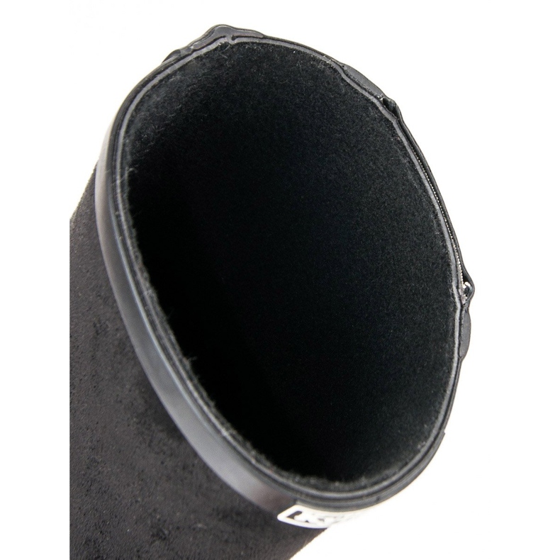 Kylie Galoschen aus Wildleder mit dekorativem Reißverschluss schwarz 1