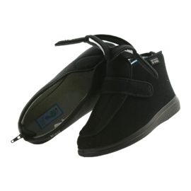 Dr.orto Befado Männerschuh 987M002 empfindliche Füße Schwarz Silbereinsatz 7