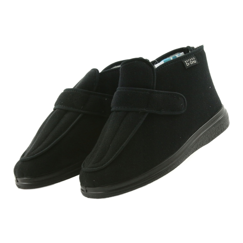 Dr.orto Befado Männerschuh 987M002 empfindliche Füße Schwarz Silbereinsatz 6