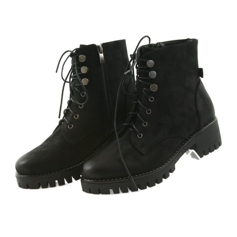 Schwarze isolierte Holzstiefel Filippo 466 4