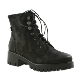 Schwarze isolierte Holzstiefel Filippo 466 1