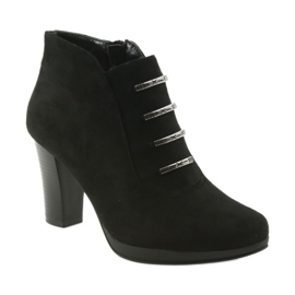 M.Daszyński Daszyński Wildlederstiefel auf der Post schwarz 1