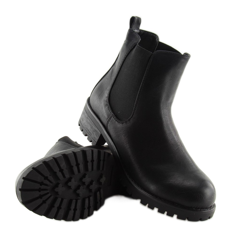 Schwarze Jodhpur-Stiefel 945-PA Schwarz 1