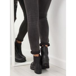 Schwarze Jodhpur-Stiefel 945-PA Schwarz 2